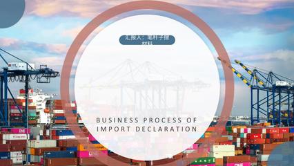 进口报关业务流程培训企业进出口贸易工作计划PPT模板